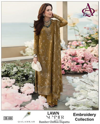 Full Embroidered Lawn 3pc