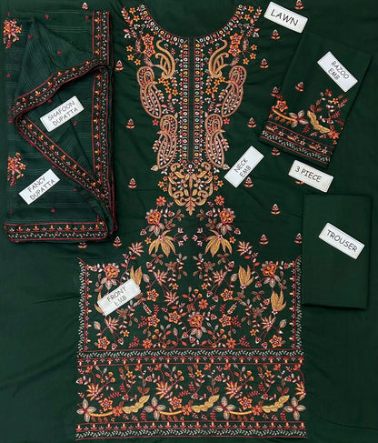 Fabric Fine Quality Lawn 3pc