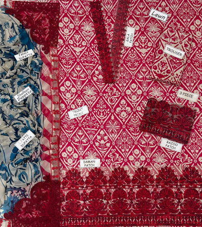 Fabric Fine Quality Lawn 3pc