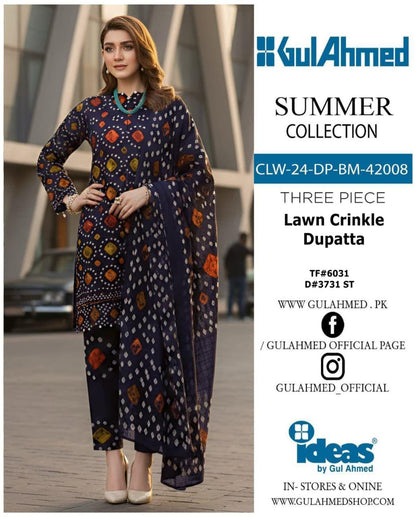 GulAhmed Printed Lawn